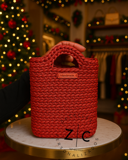 Cartera En Crochet - Coral