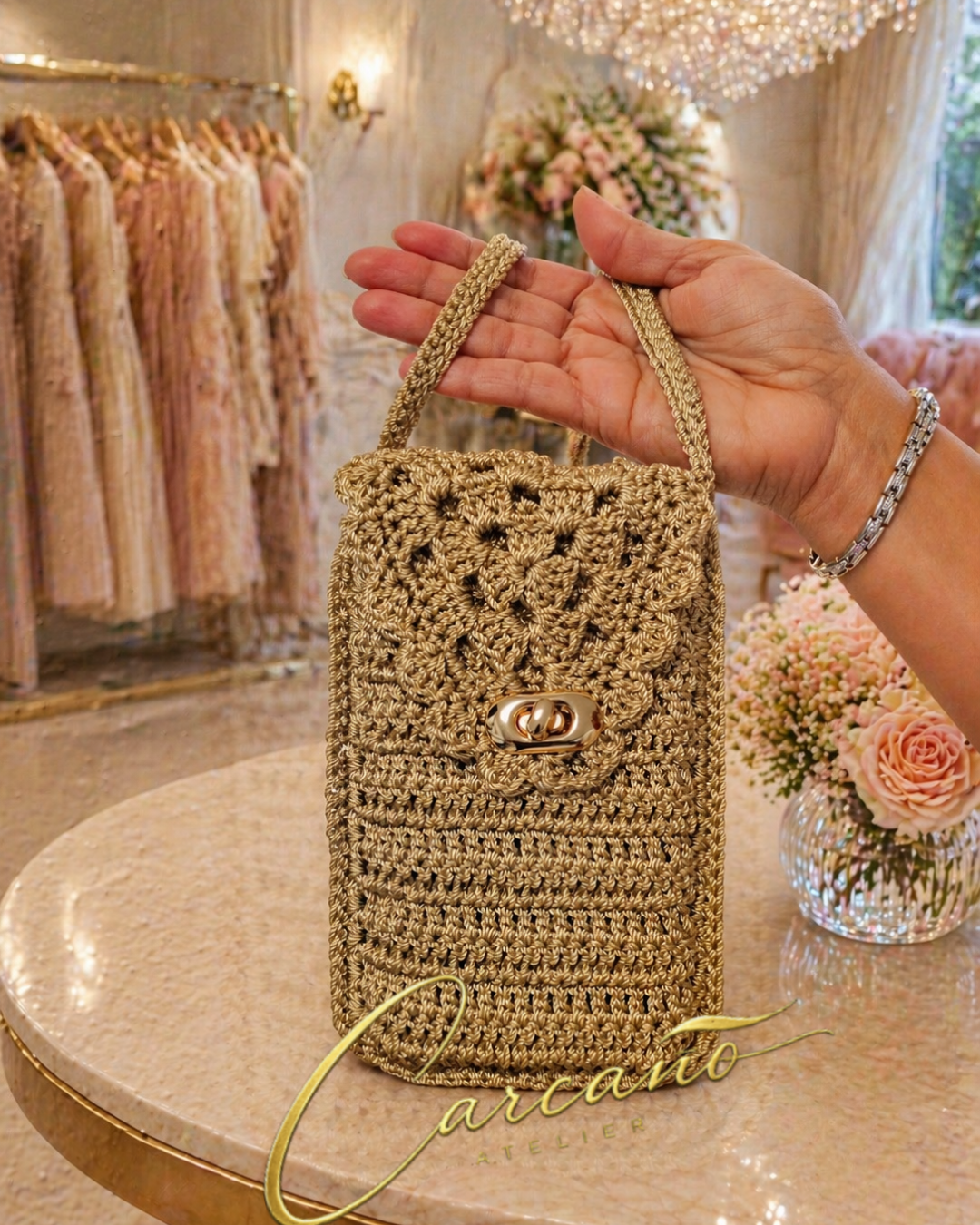 Cartera En Crochet Para Celular